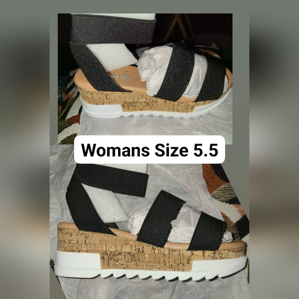 Brand New Strappy Open Toe Wedges